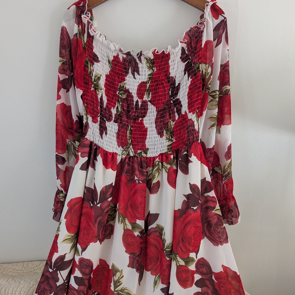Floral Off-Shoulder Dress